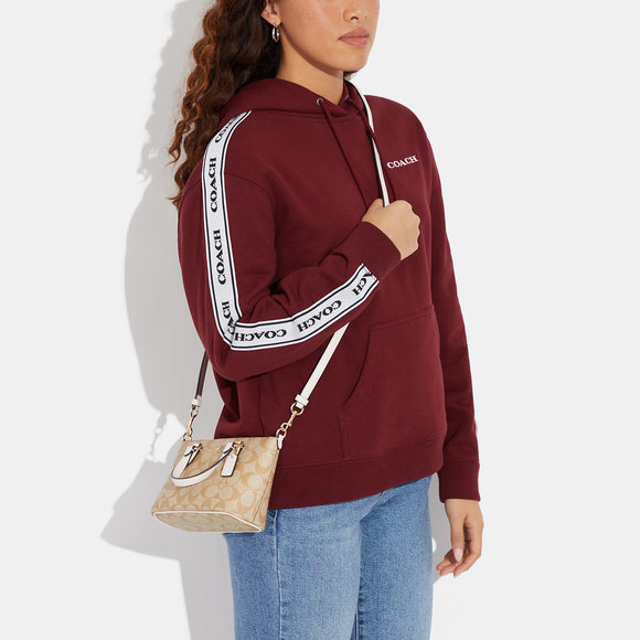 NWT Coach Outlet Mini Gallery Crossbody In Signature Canvas - Picture 5 of 6